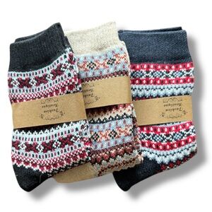 FairIsle Socks 3 Pack for Women